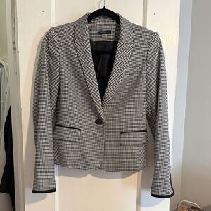 Tommy Hilfiger Black & White Houndstooth Women's Blazer